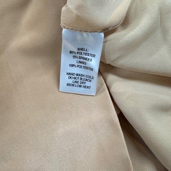 NWT Lulus Defining Style Light Peach Satin Ruffled One-Shoulder Top - Picture 10 of 11